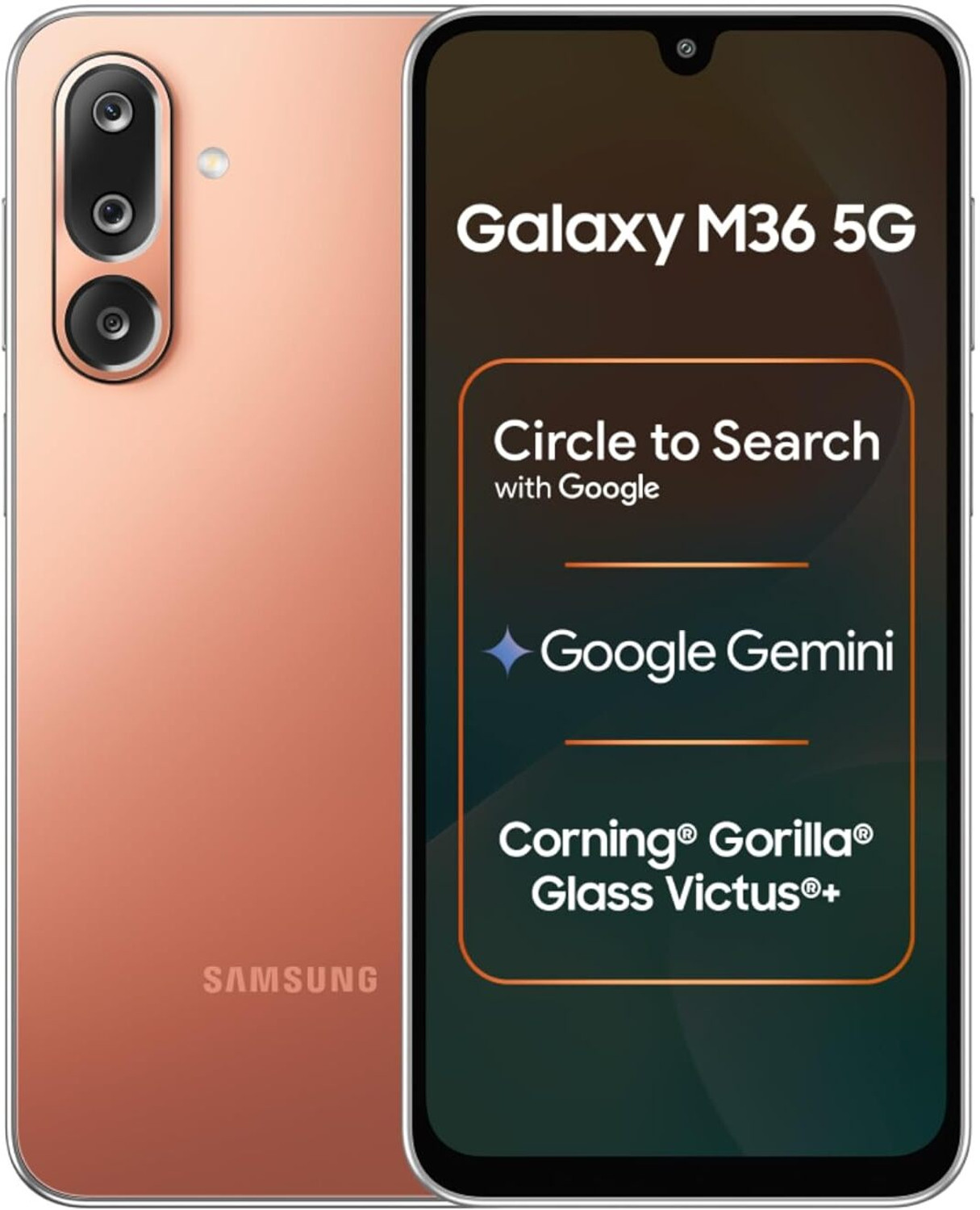 Image of Samsung M36 5G (Orange Haze / Orange, 128 GB)