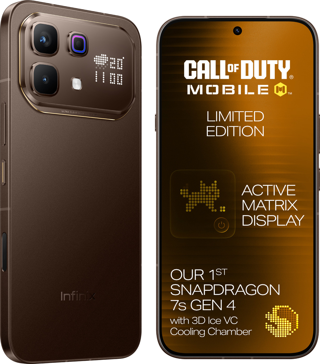 Image of Infinix NOTE 60 Pro (Tactical ED(Mocha Brown), 256 GB)