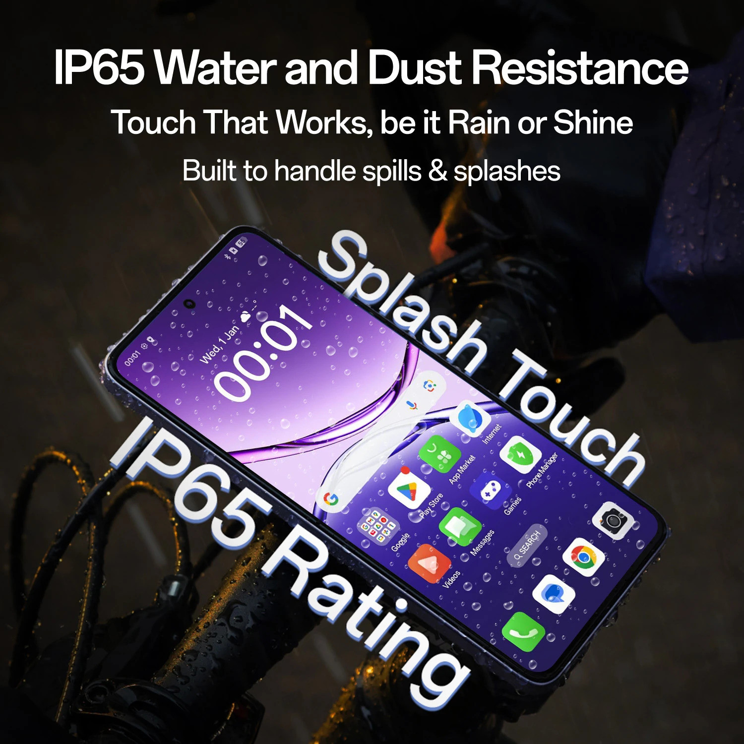 Image of OPPO K13x 5G 6000mAh and 45W SUPERVOOC Charger & AI (Midnight Violet, 128 GB)