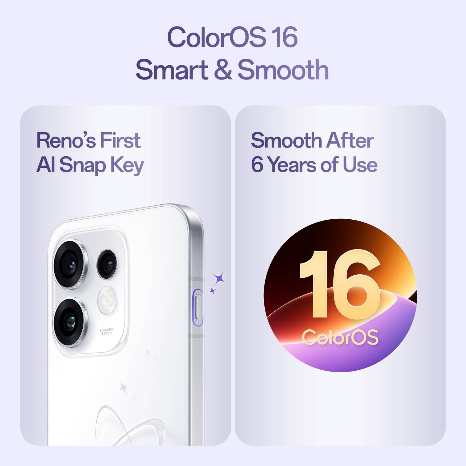 OPPO Reno16 5G 256GB Twilight Violet - Image 3