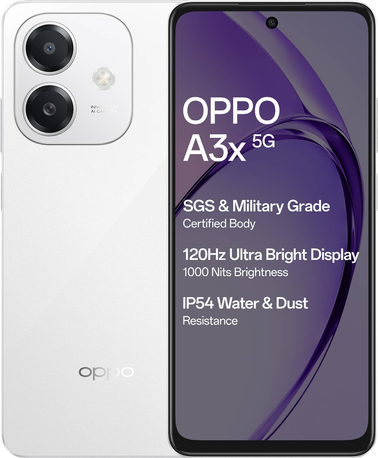 OPPO A3x 5G 128GB Starlight White