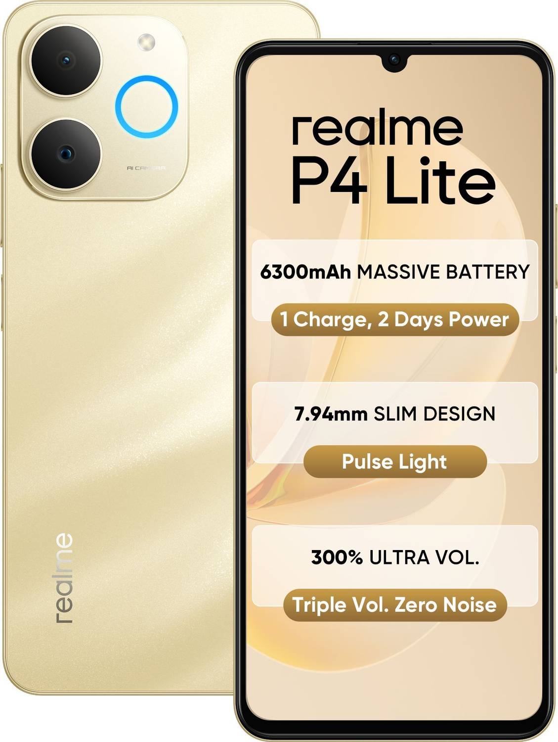 realme P4 Lite Beach Gold 64GB