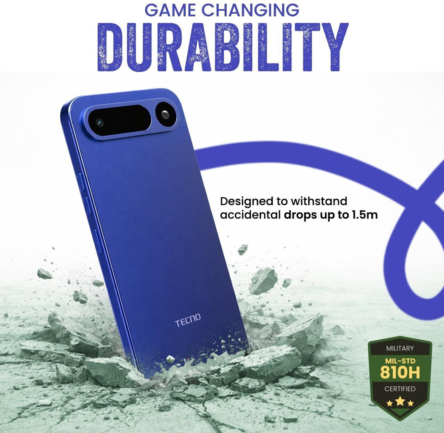 Image of Tecno POP X 5G (Midnight Blue, 128 GB)