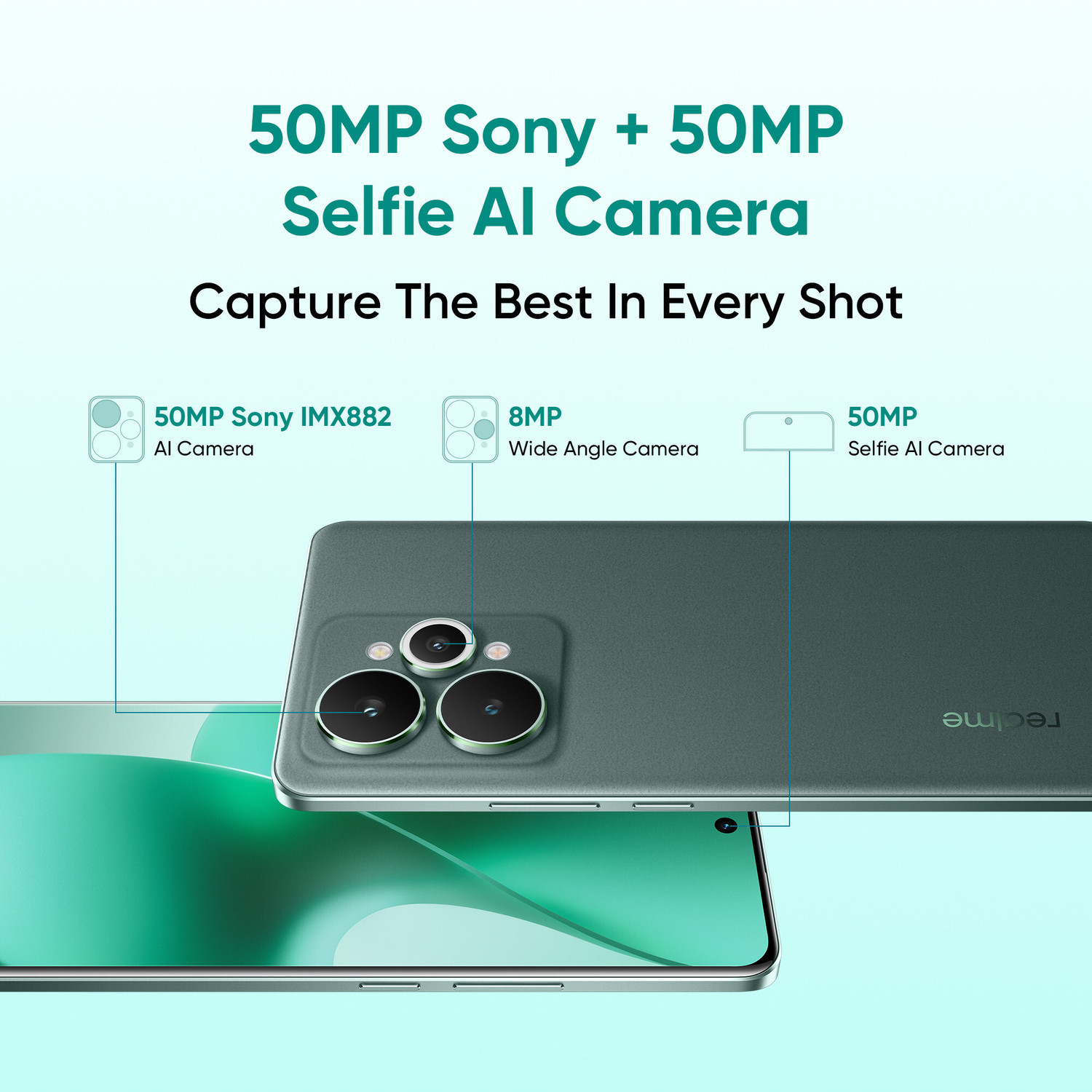 Image of realme 15 5G (Velvet Green, 128 GB)