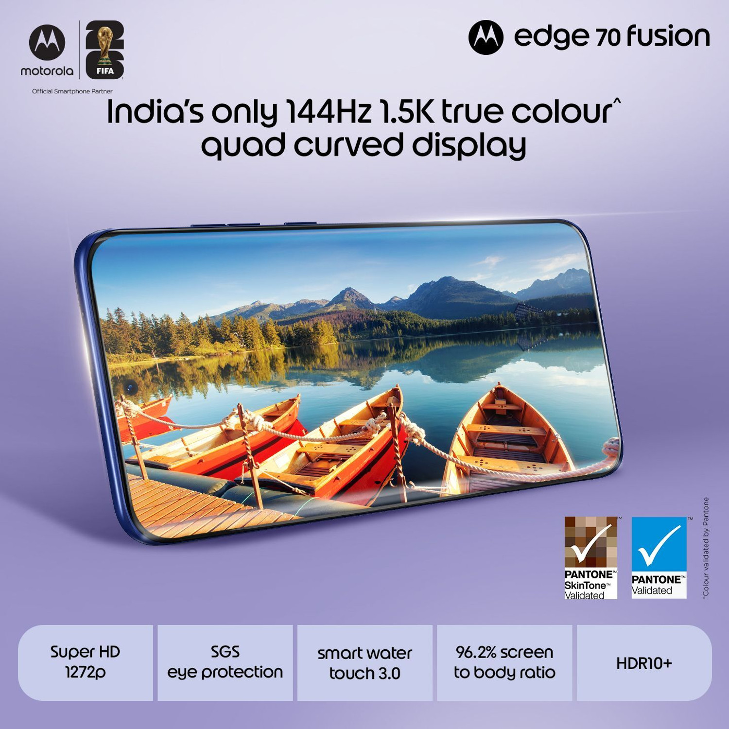 Image of MOTOROLA Edge 70 Fusion Snapdragon (Pantone ORIENT BLUE, 256 GB)