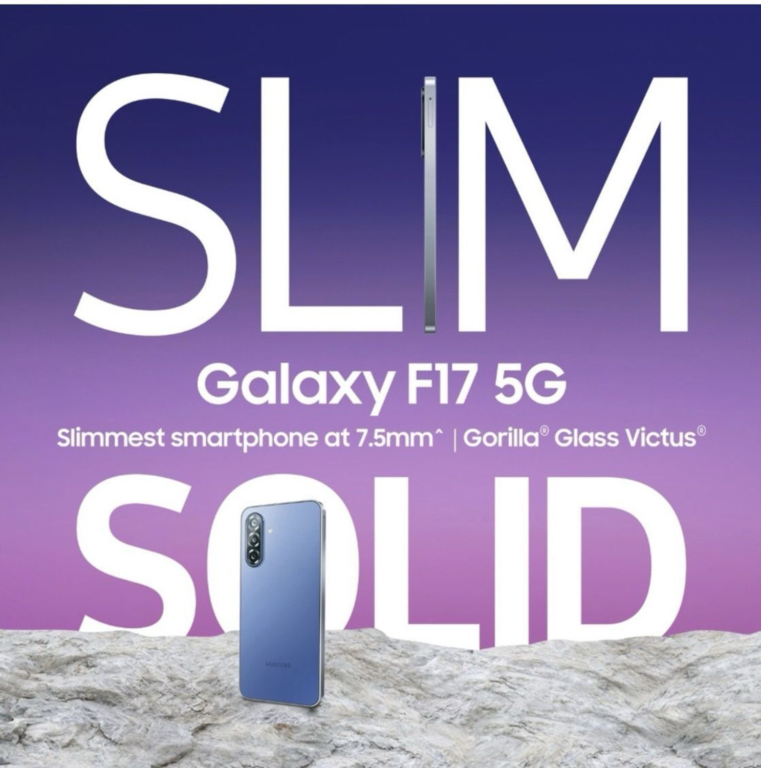 Image of Samsung Galaxy F17 5G (Voilet Pop 128GB) (4GB RAM) (Voilet poo, 128 GB)