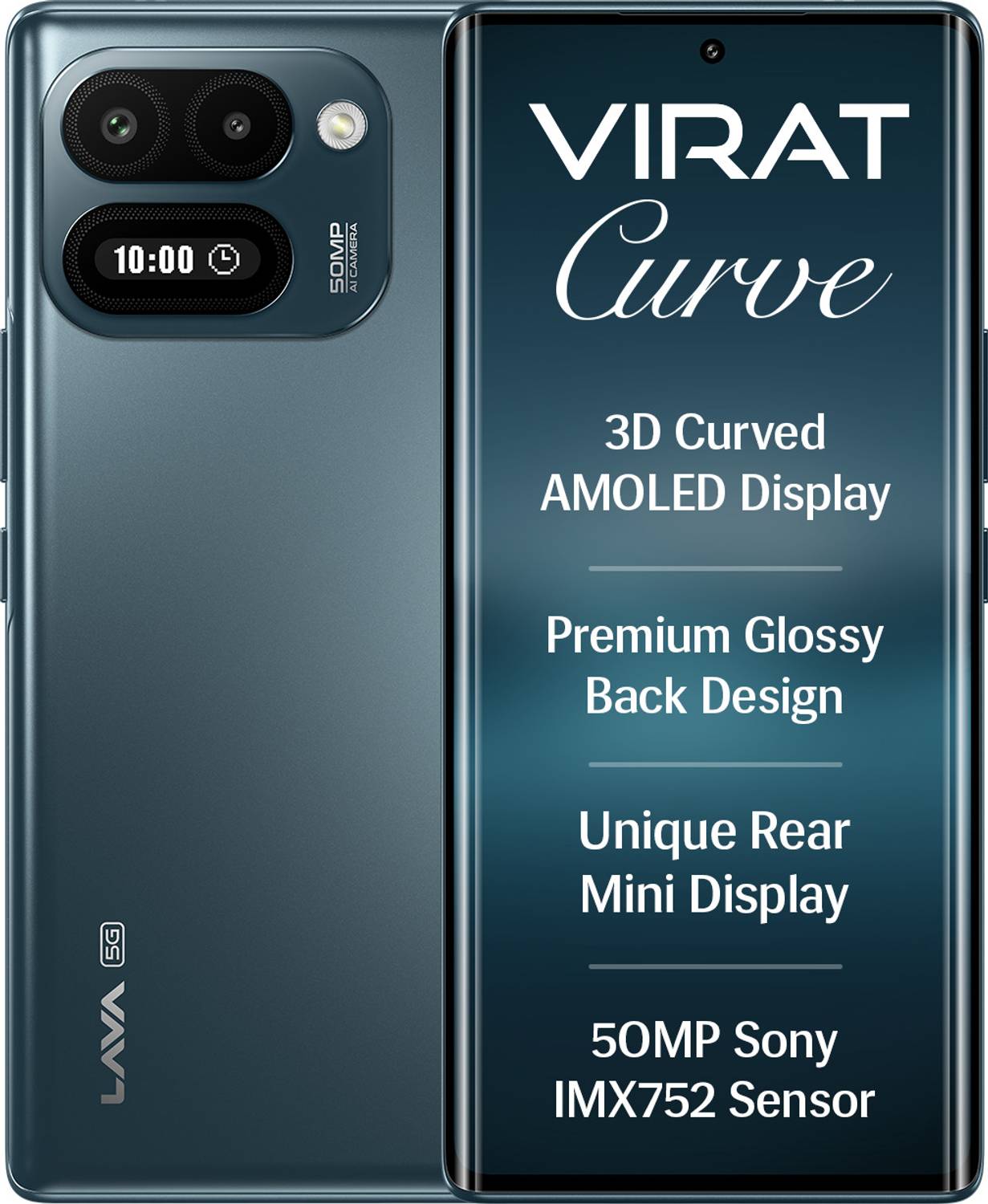 LAVA Virat Curve 5G 128GB Gray - Image 1