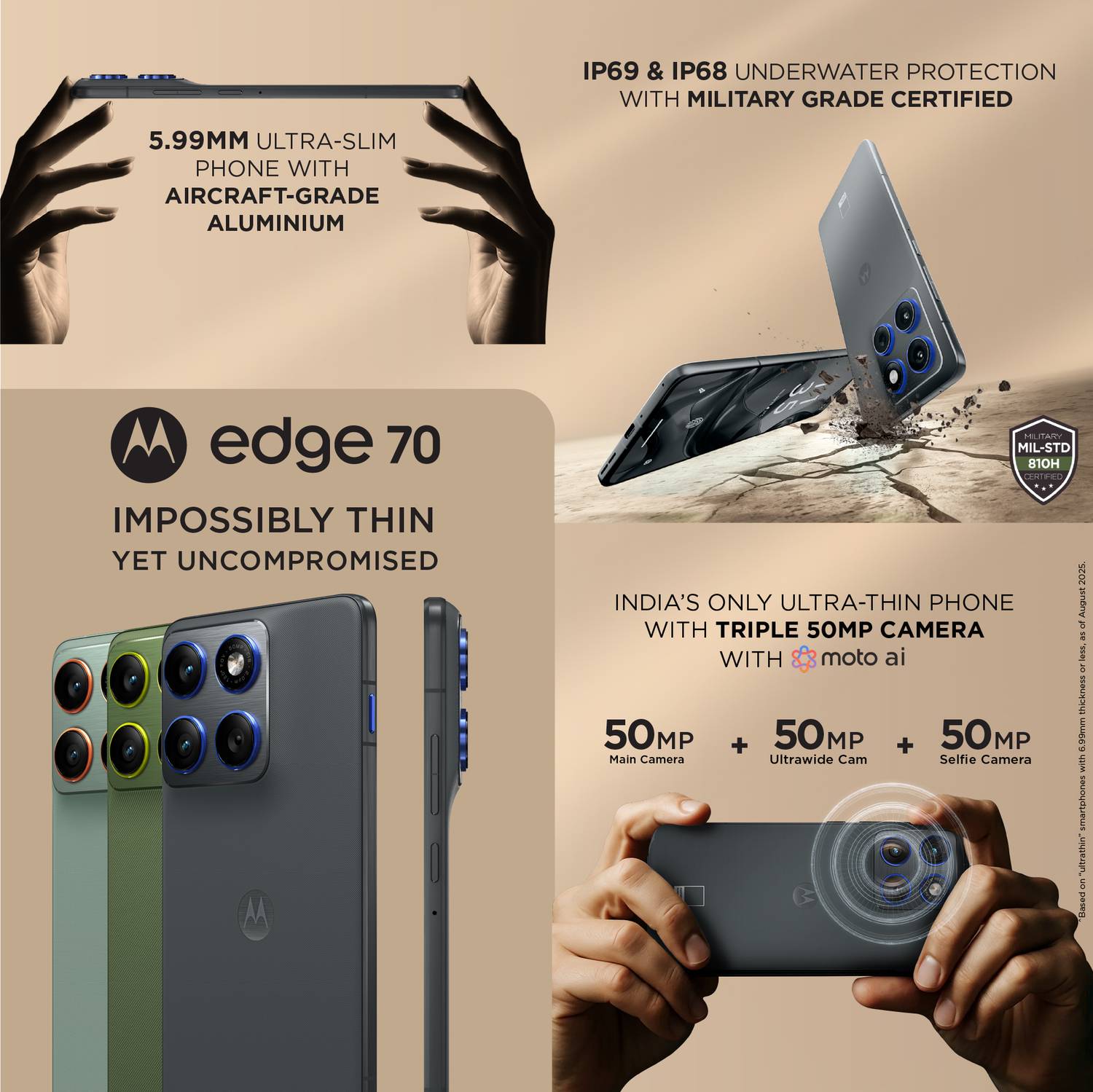 Motorola Edge 70 256GB Gray - Image 3
