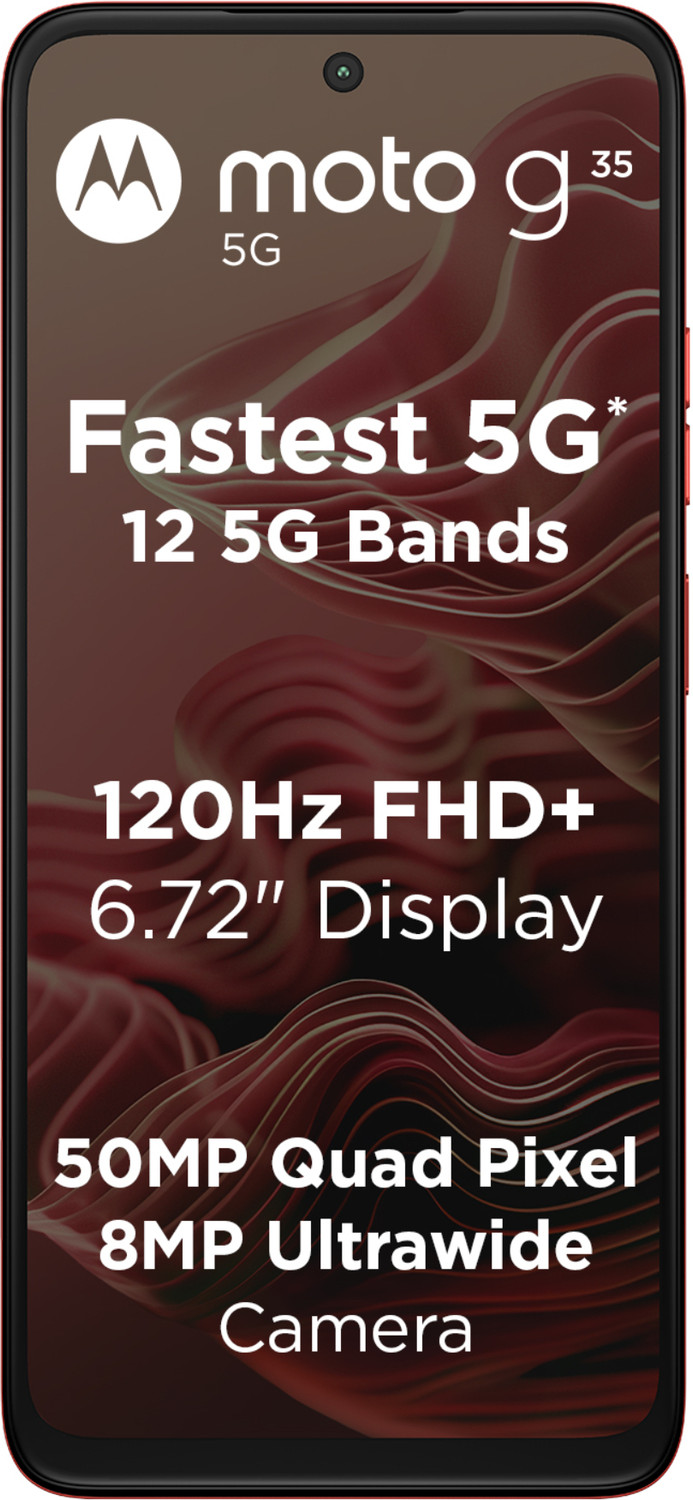 Image of MOTOROLA g35 5G (Guava Red, 128 GB)