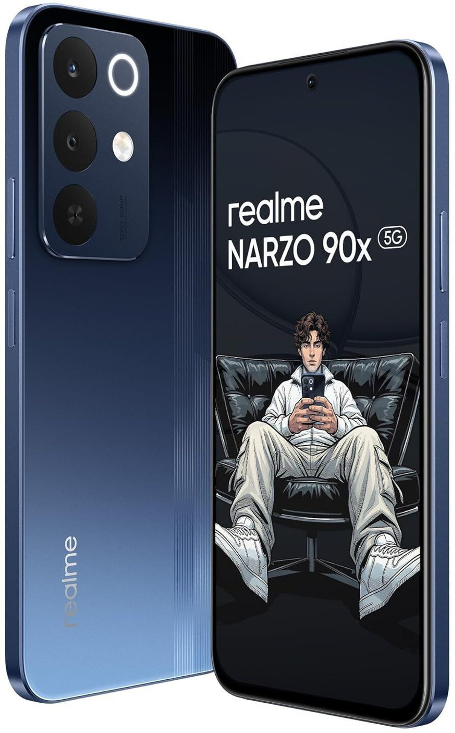 Image of realme Narzo 90x 5G (Nitro Blue, 128 GB)