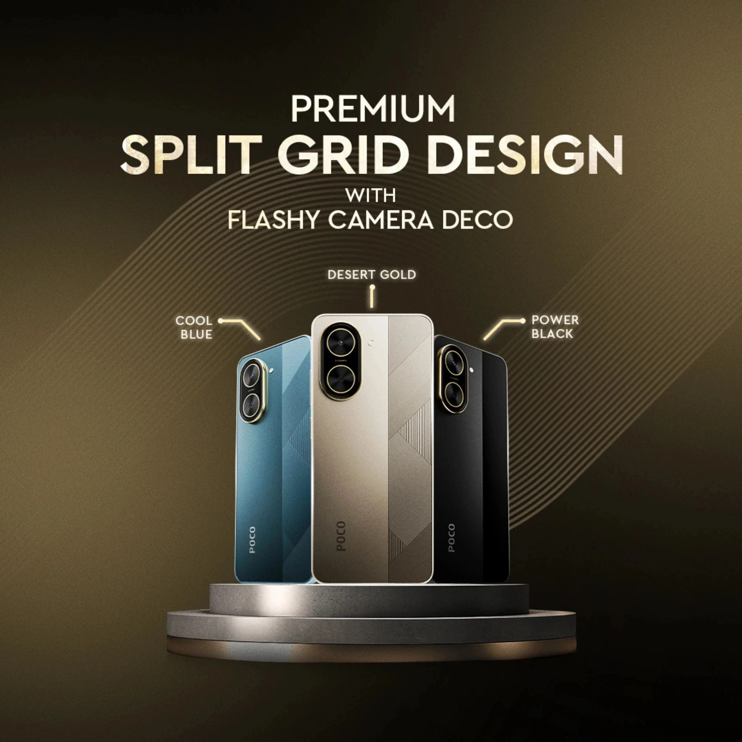 Image of POCO C71 - Locked with Airtel Prepaid (Desert Gold, 64 GB)