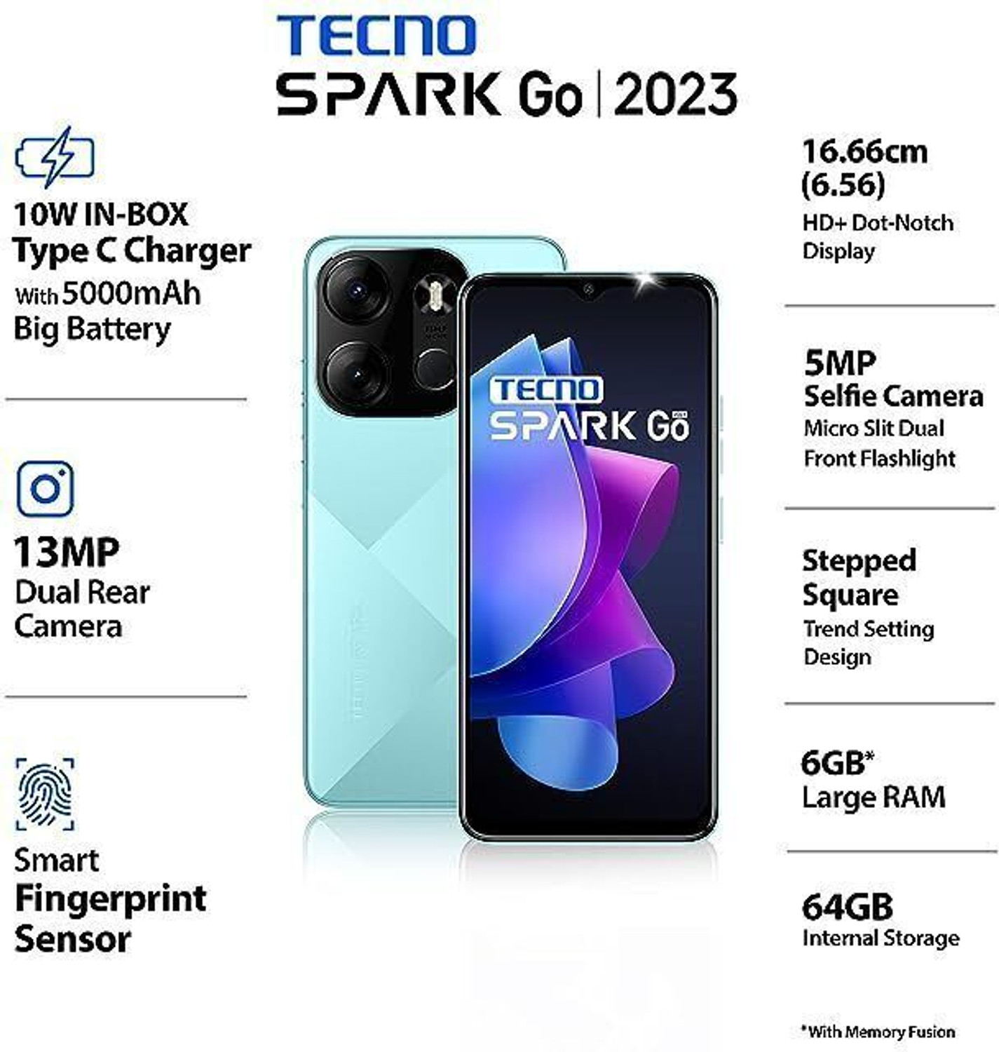 Image of Tecno Spark Go 2023 (UYUNI BLUE, 64 GB)