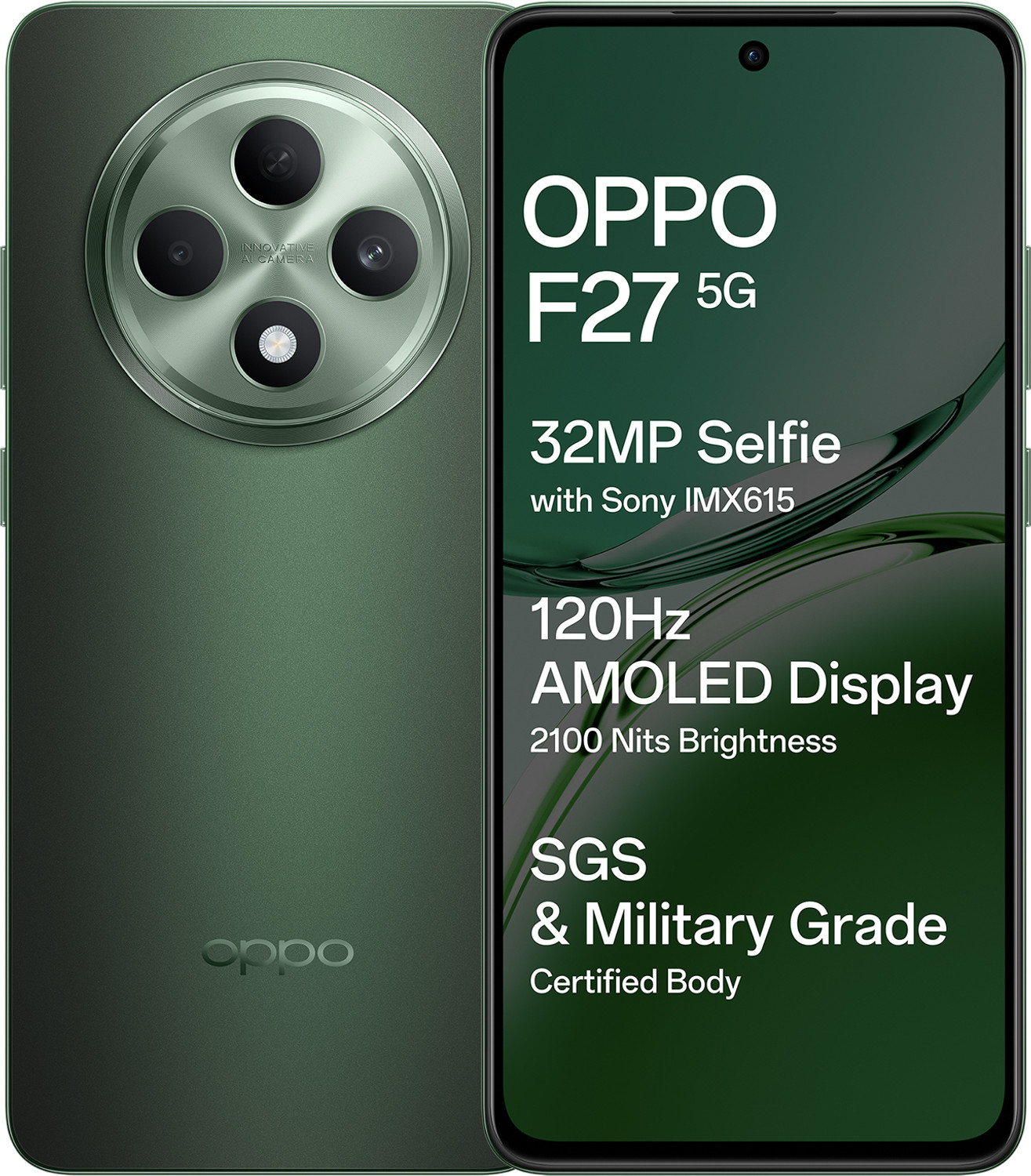 Image of OPPO F27 5G (Emerald Green, 256 GB)