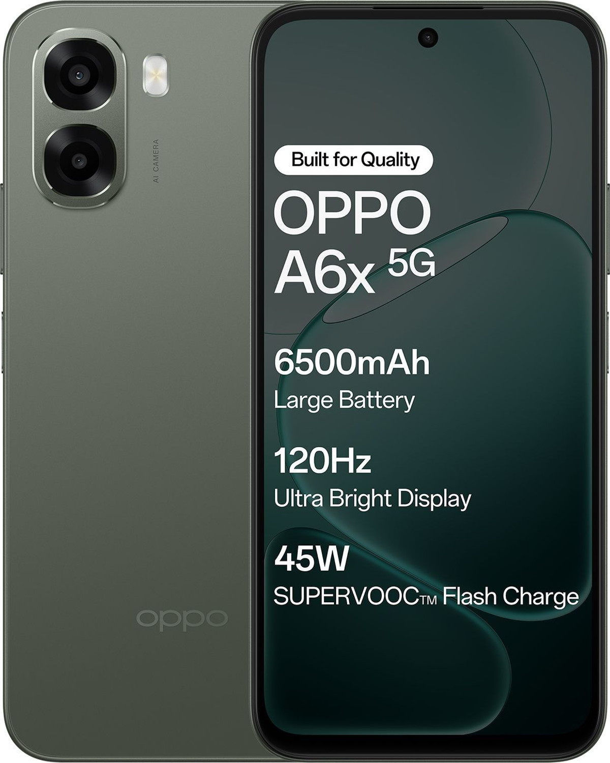 Image of OPPO A6x 5G (Olive Green, 64 GB)