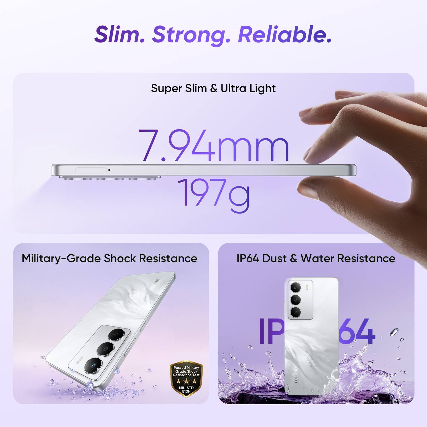realme P3 Lite 5G 128GB Midnight Lily - Image 3