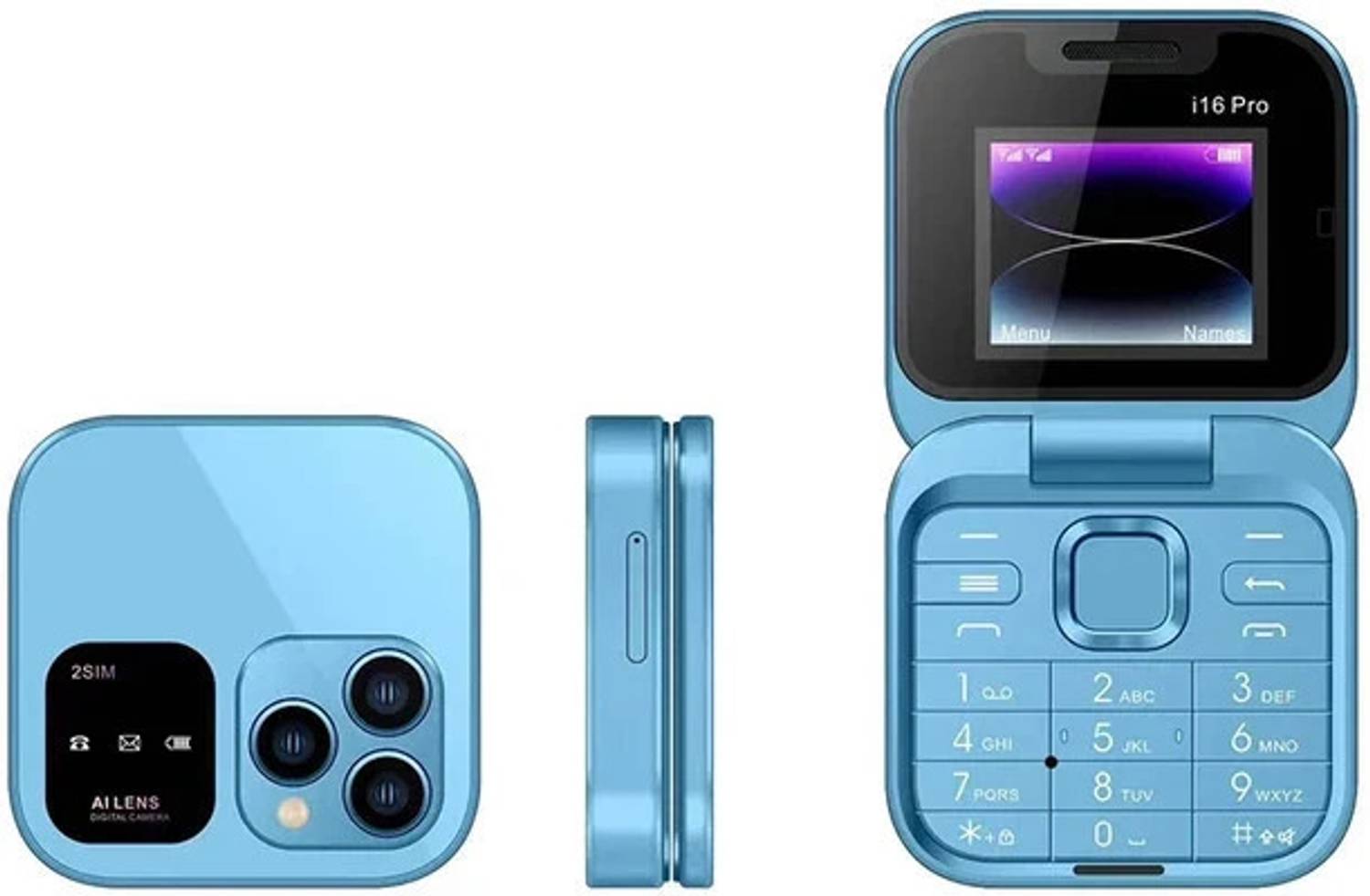 MTOUCH Rock Flip Dual Sim Keypad Mobile with 1.8"Display Flip/Fol