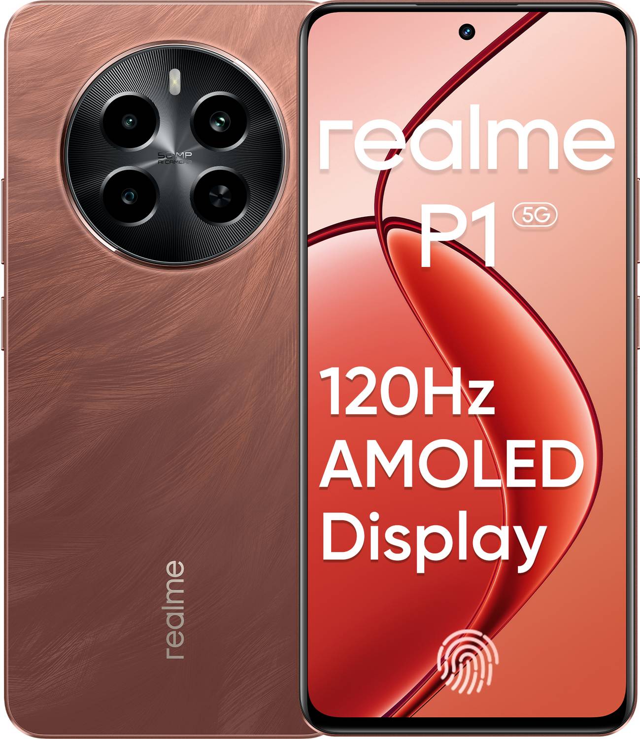 realme P1 5G 128GB Phoenix Red - Image 1
