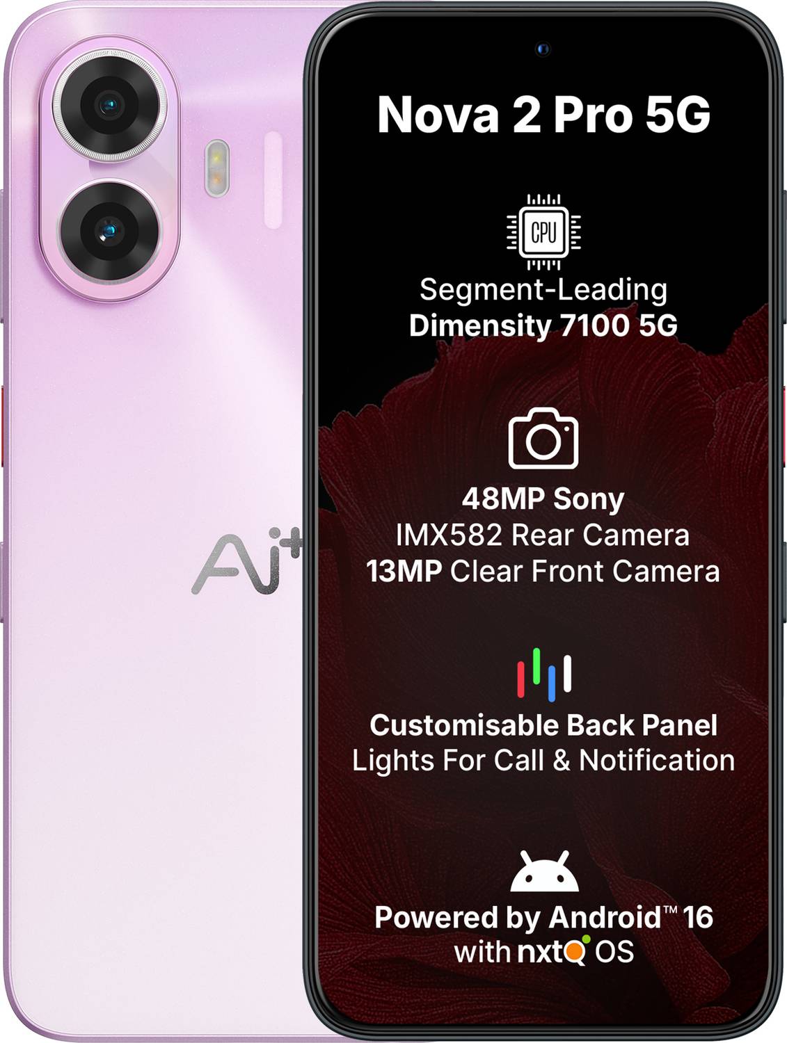 Ai+ Nova 2 Pro 5G 128GB Purple - Image 1