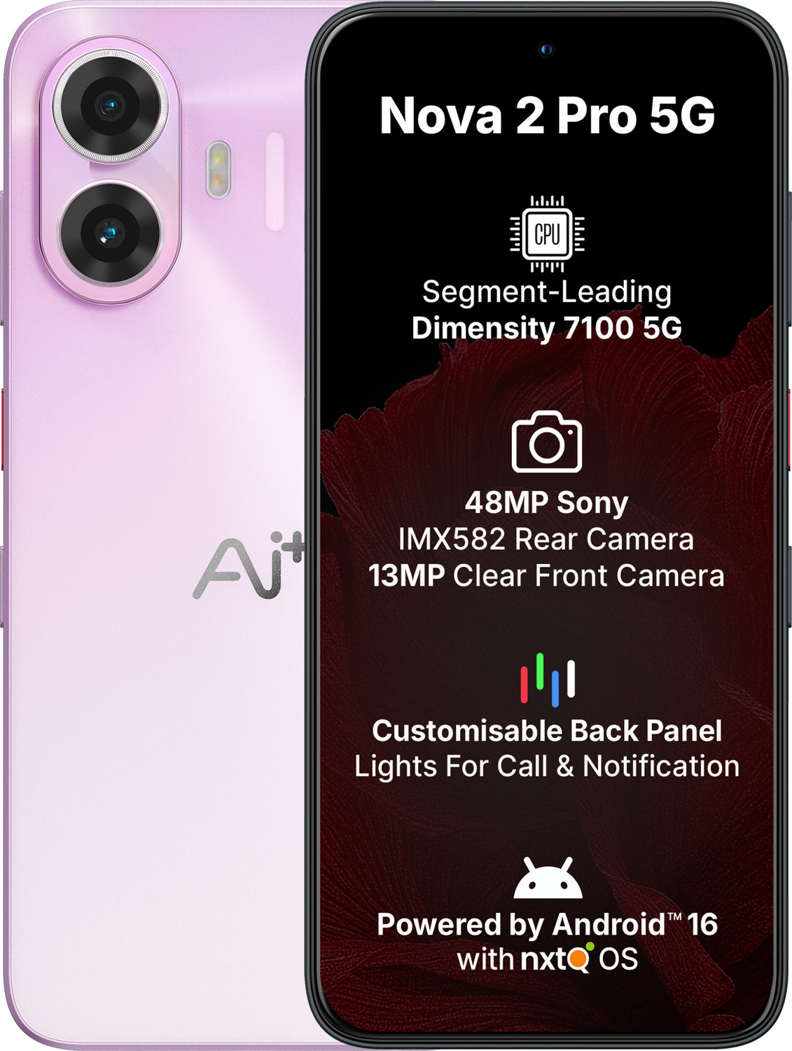 Image of Ai+ Nova 2 Pro 5G (Purple, 128 GB)