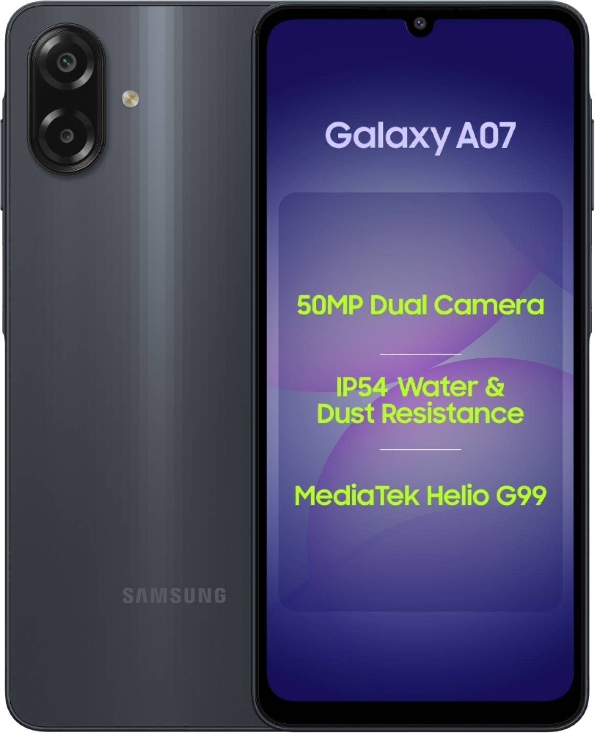 Samsung Galaxy A07 LTE (Black, 64 GB) (4 GB RAM)
