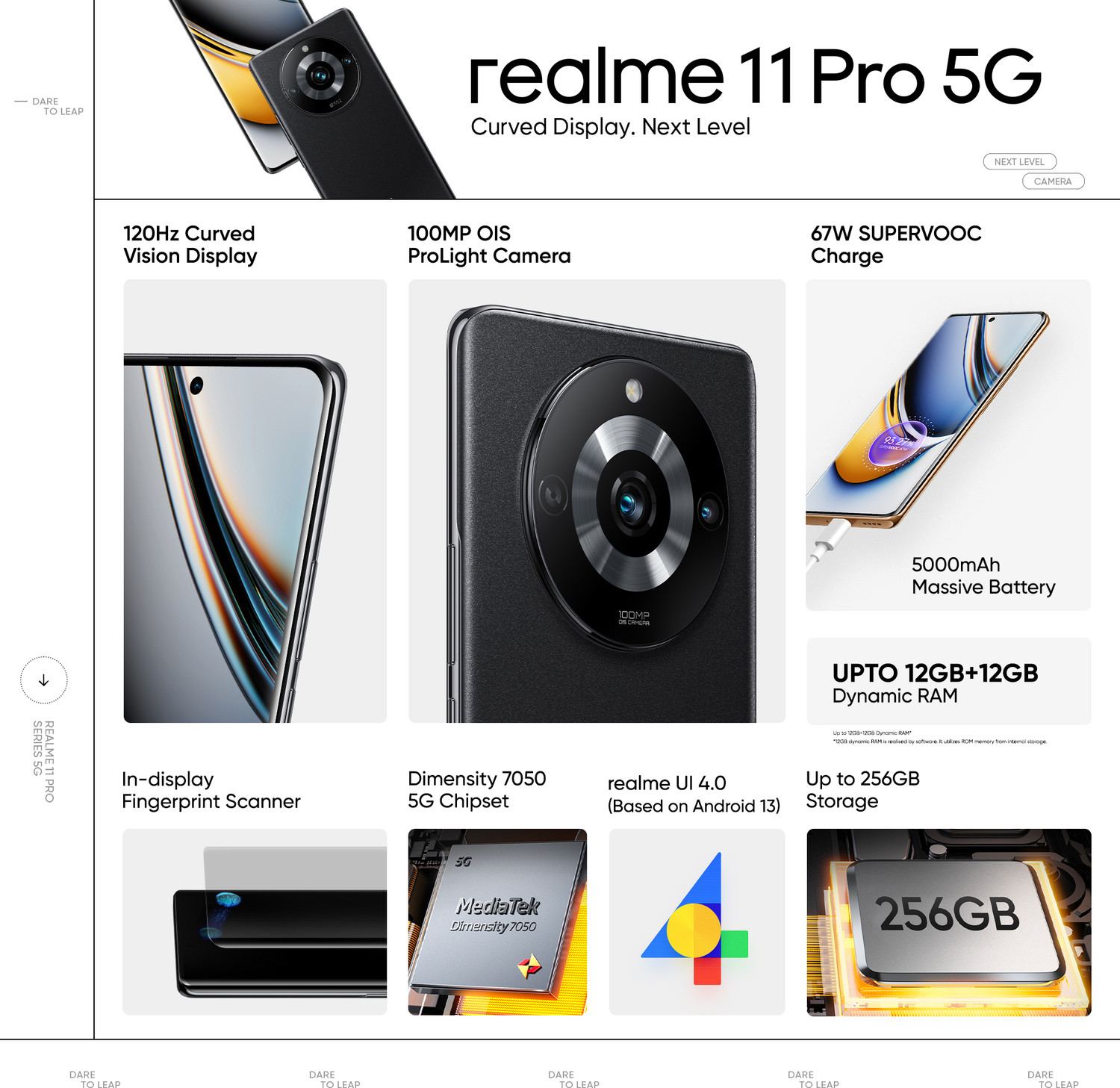 Image of realme 11 Pro 5G (Astral Black, 256 GB)