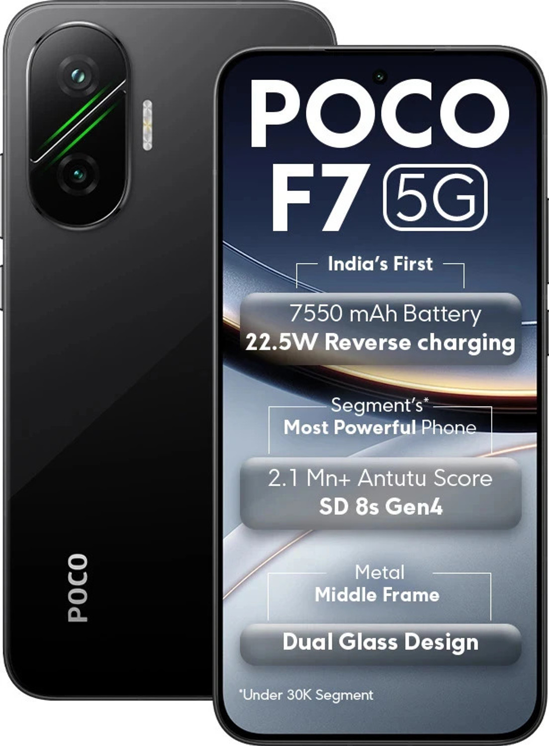 Image of POCO F7 5G (Phantom Black, 256 GB)