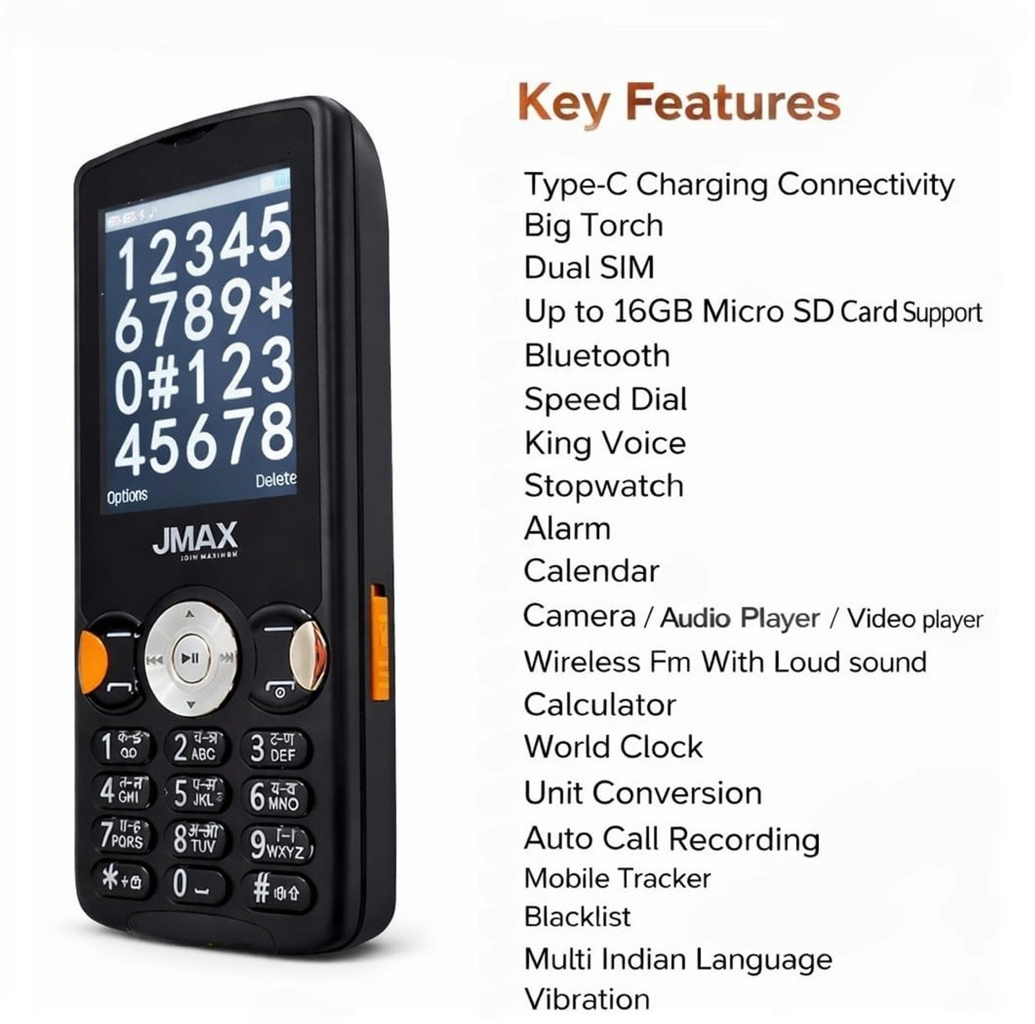 Image of Jmax Walkie FM Keypad Phone