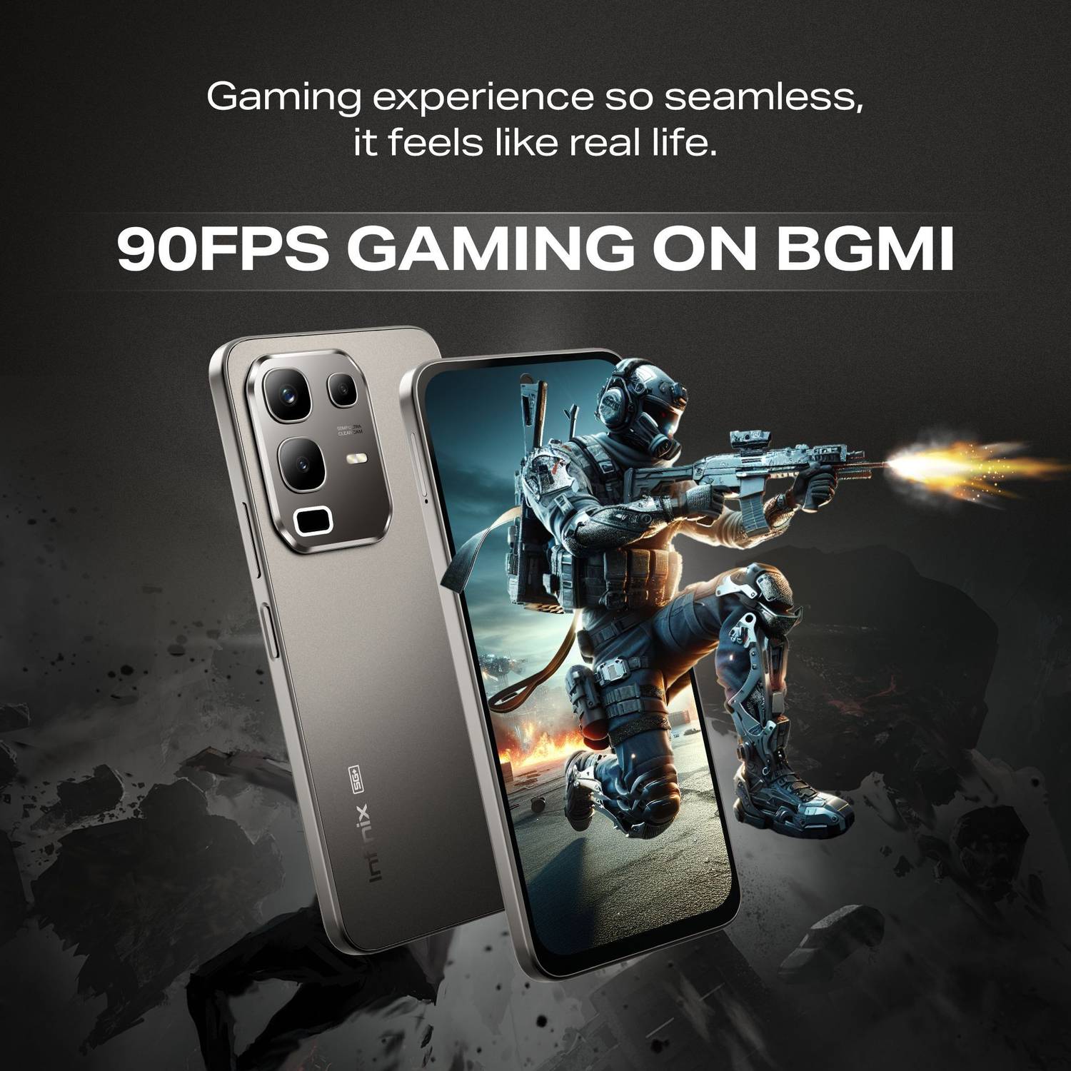 Infinix Note 50x 5G+ 128GB (Titanium Grey) - Image 4