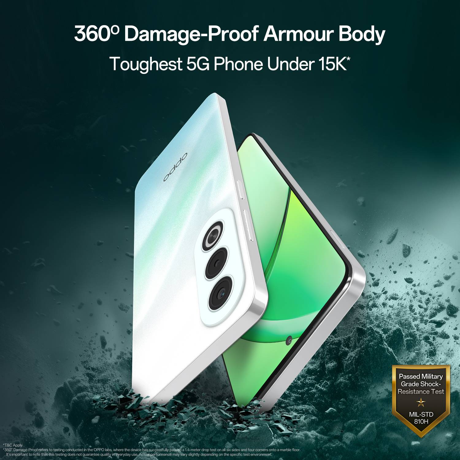 OPPO K12x 5G 256GB Breeze Blue - Image 2