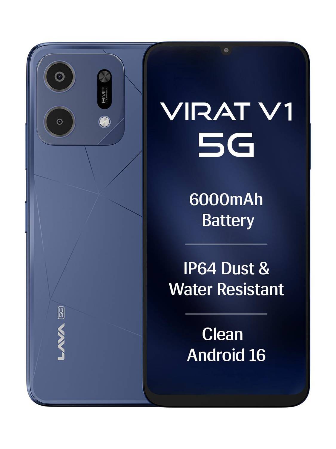 LAVA Virat V1 5G (Arya Blue, 64 GB)