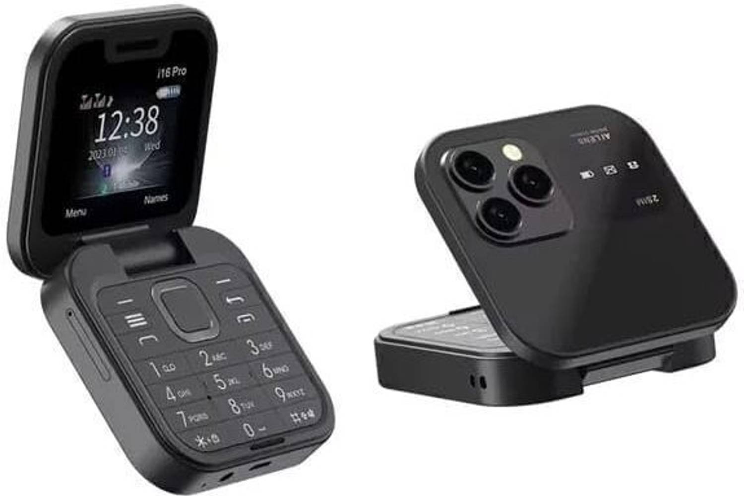 Fuziqra Rock X Flip Dual Sim Keypad Mobile with 1.8"Display Flip/