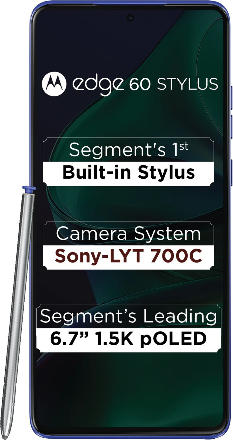Image of MOTOROLA Edge 60 Stylus (PANTONE Surf the Web, 256 GB)