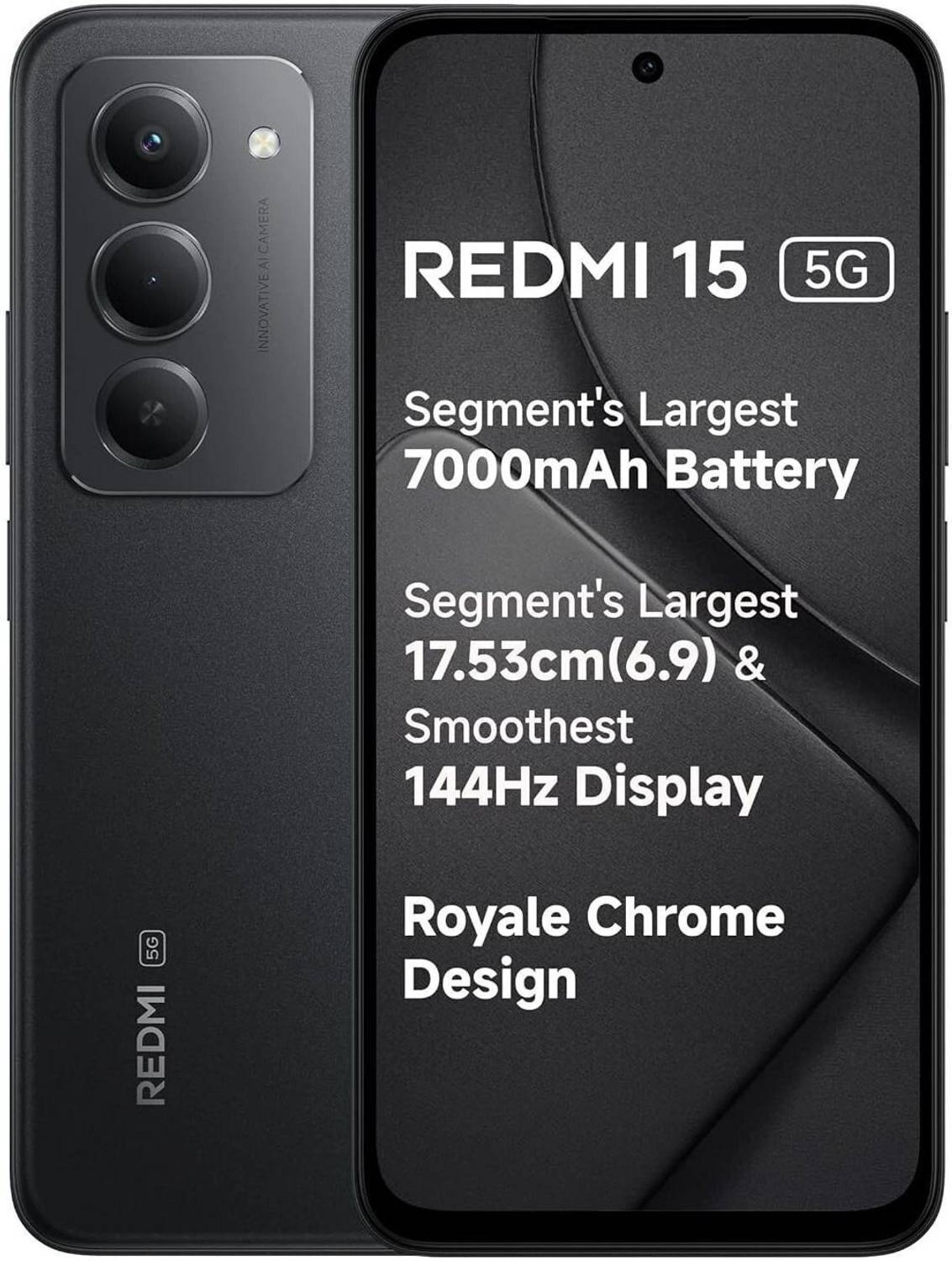 Redmi 15 5G 128GB Midnight Black
