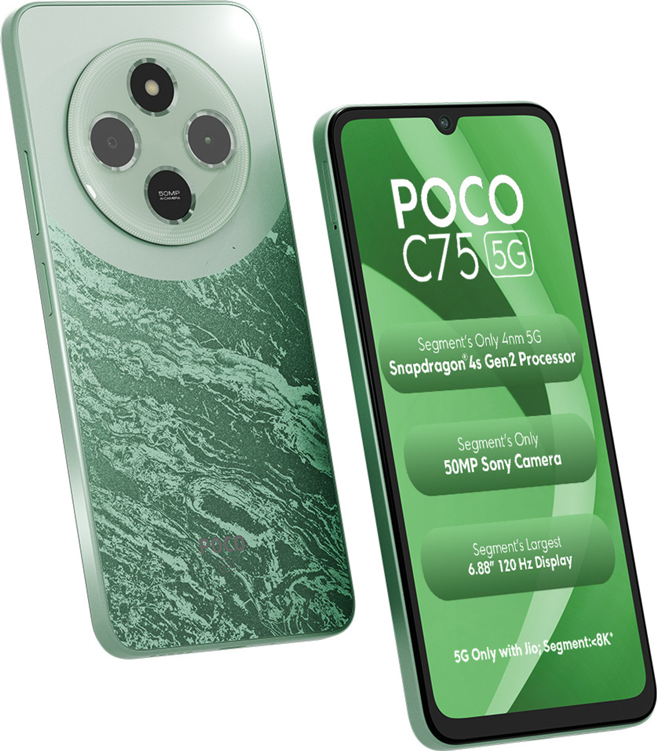 Image of POCO C75 5G (Enchanted Green, 128 GB)