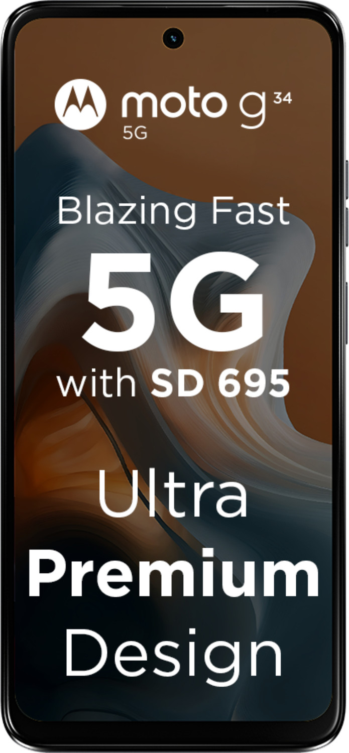 Image of Motorola G34 5G (Charcoal Black, 128 GB)