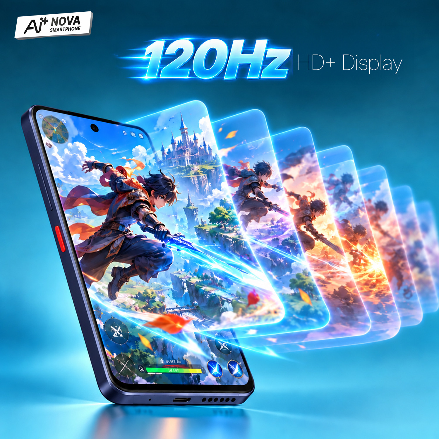 Image of Ai+ Nova 2 Power 5G (Midnight Black, 128 GB)