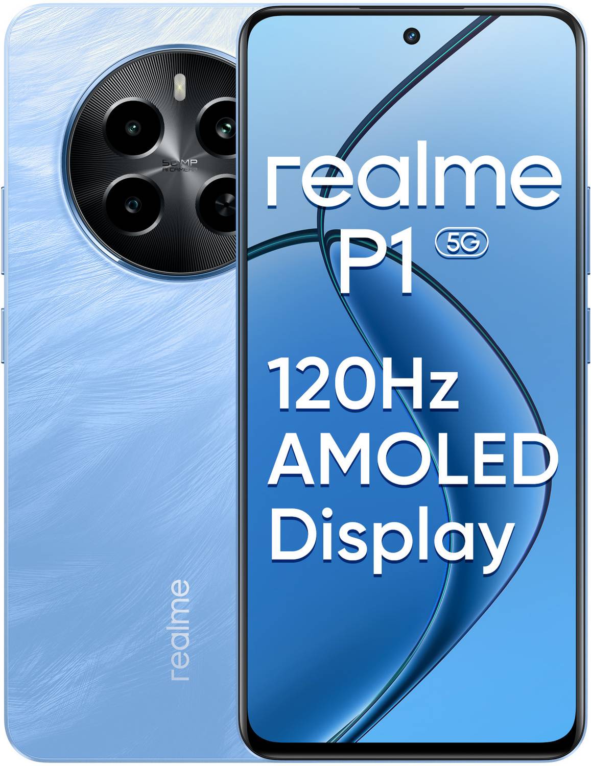 realme P1 5G 128GB Feather Blue - Image 2