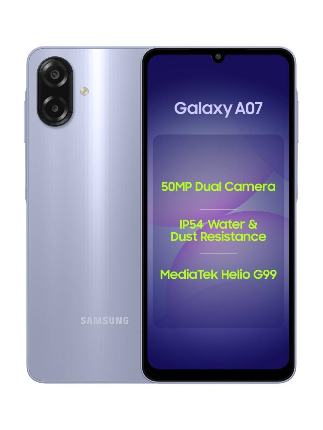 Samsung Galaxy A07 LTE (Light Violet, 64 GB)