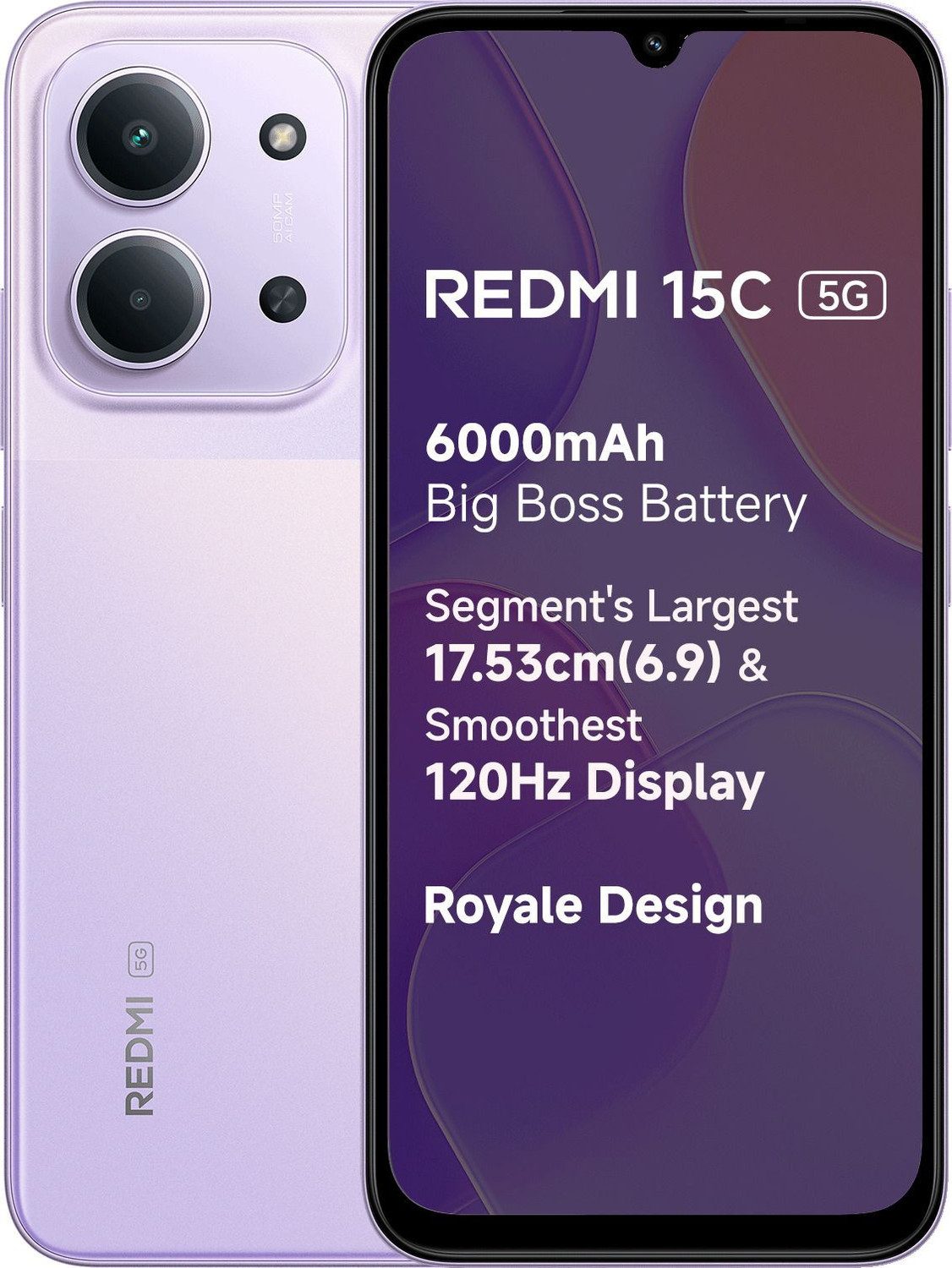 Image of REDMI 15C 5G (Dusk Purple, 128 GB)