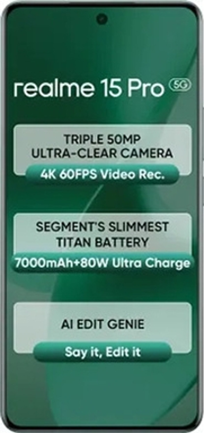 Image of realme 15 Pro 5G (Velvet Green, 128 GB)