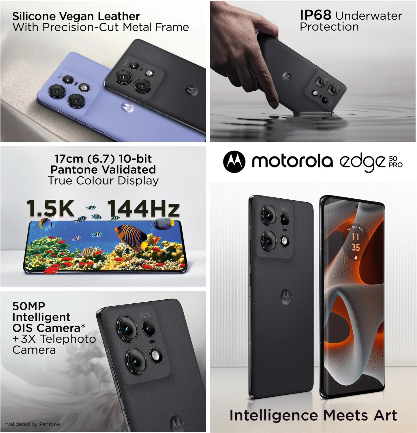 Image of MOTOROLA motoedge50pro (Black, 256 GB)