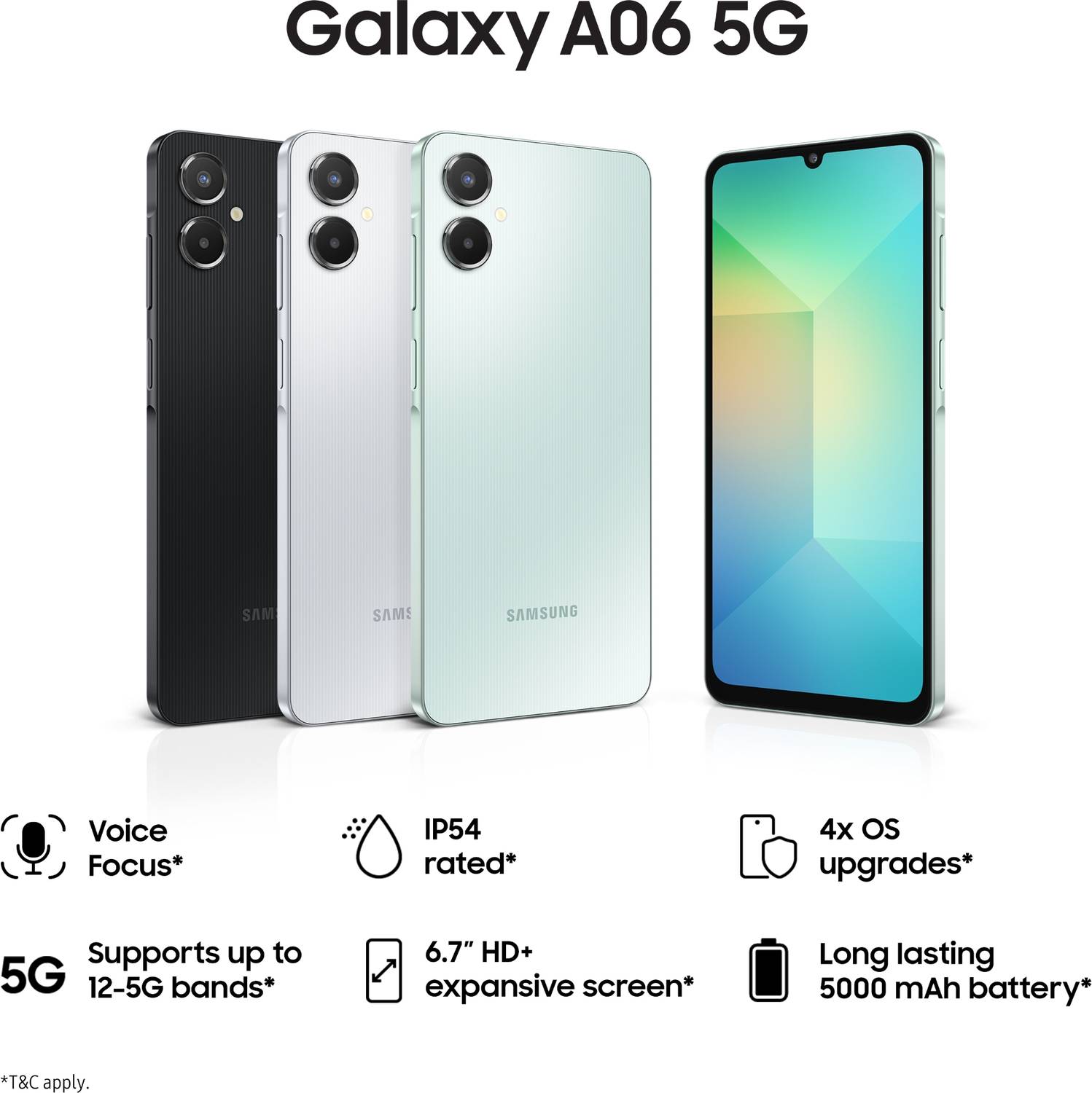 Samsung Galaxy A06 5G 128GB Light Green - Image 2