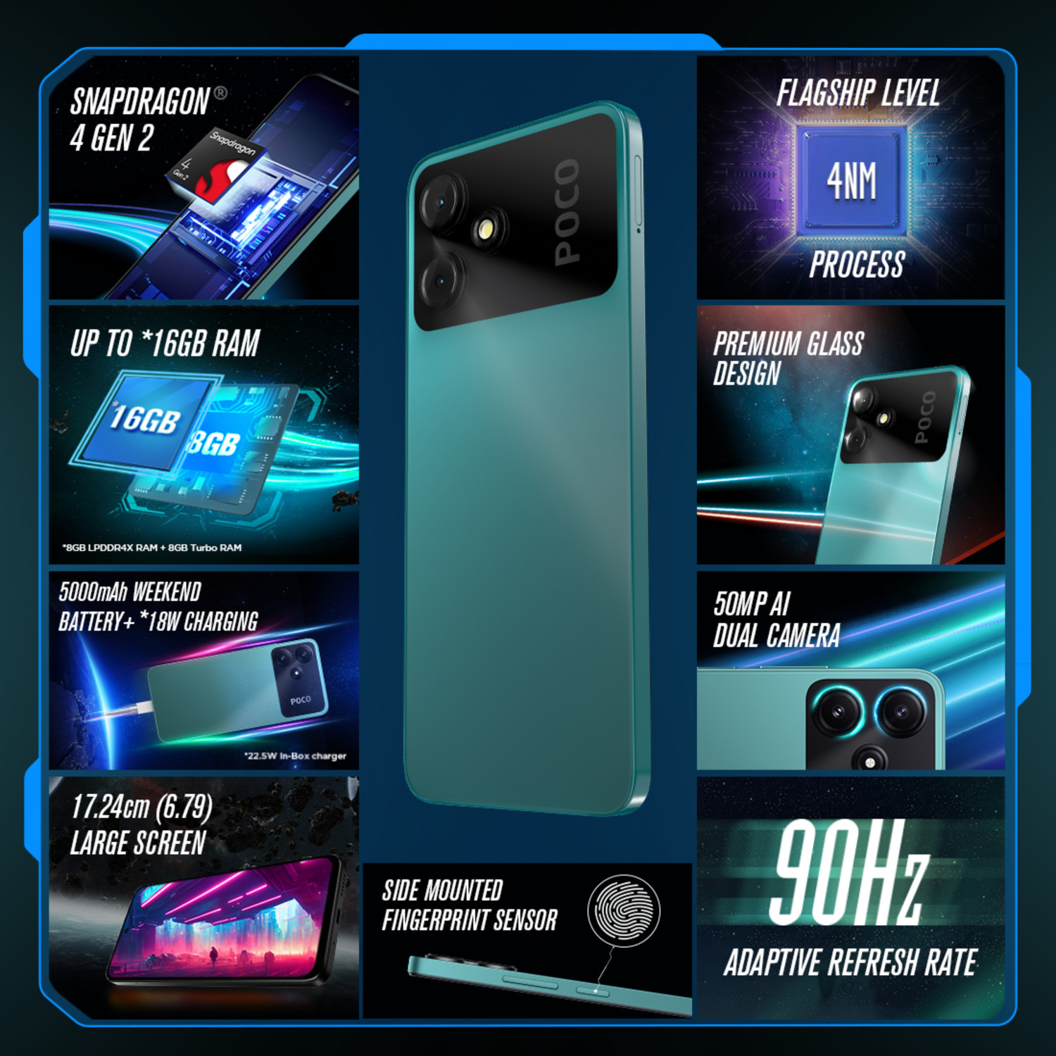 Image of POCO M6 Pro 5G (Forest Green, 256 GB)