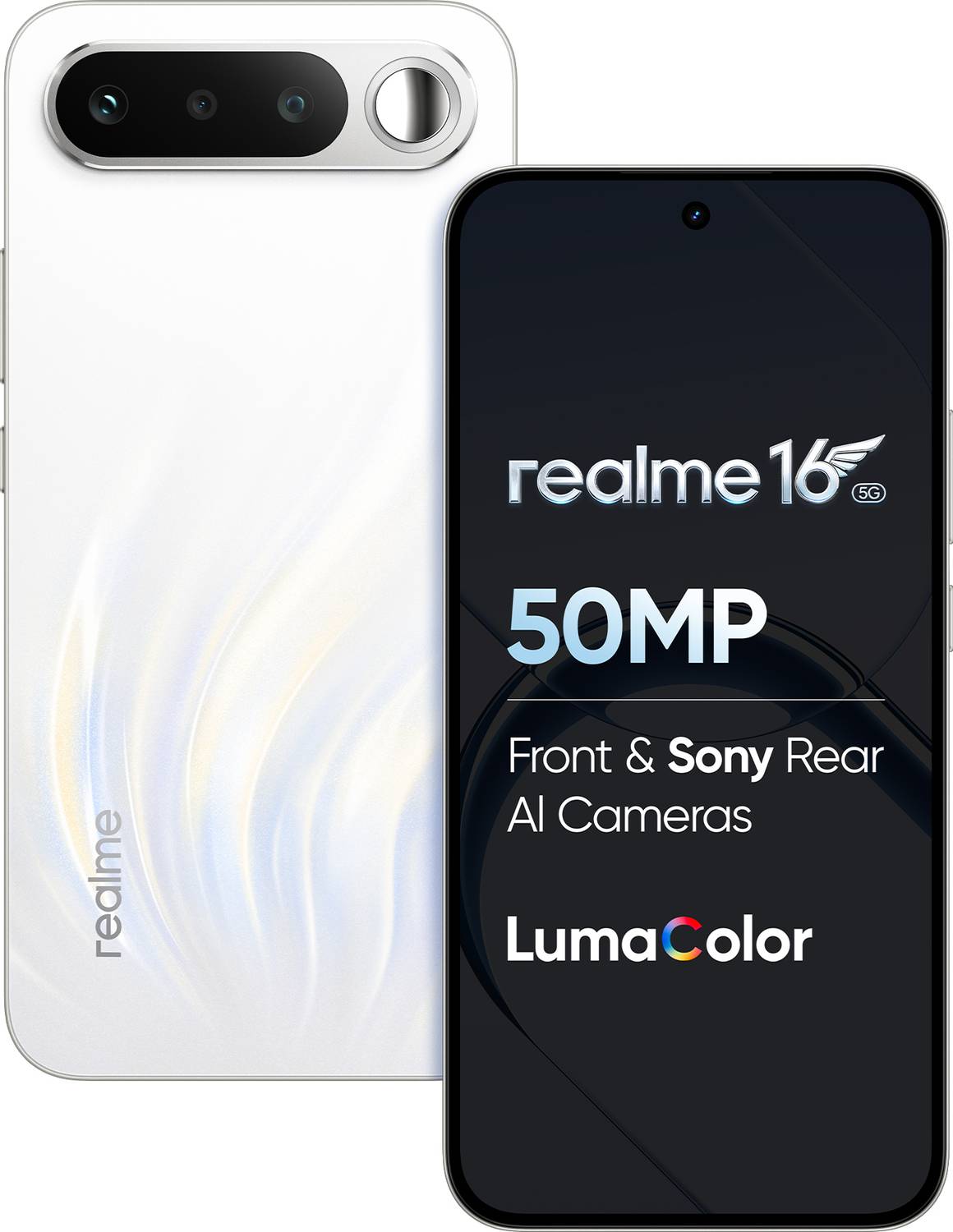 realme 16 5G (Air White, 256 GB) (12 GB RAM)