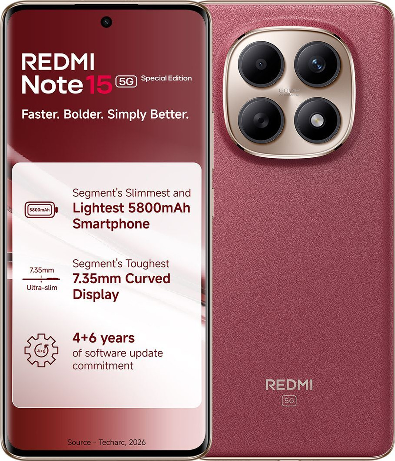 Image of REDMI Note 15 SE 5G (Crimson Reserve, 256 GB)