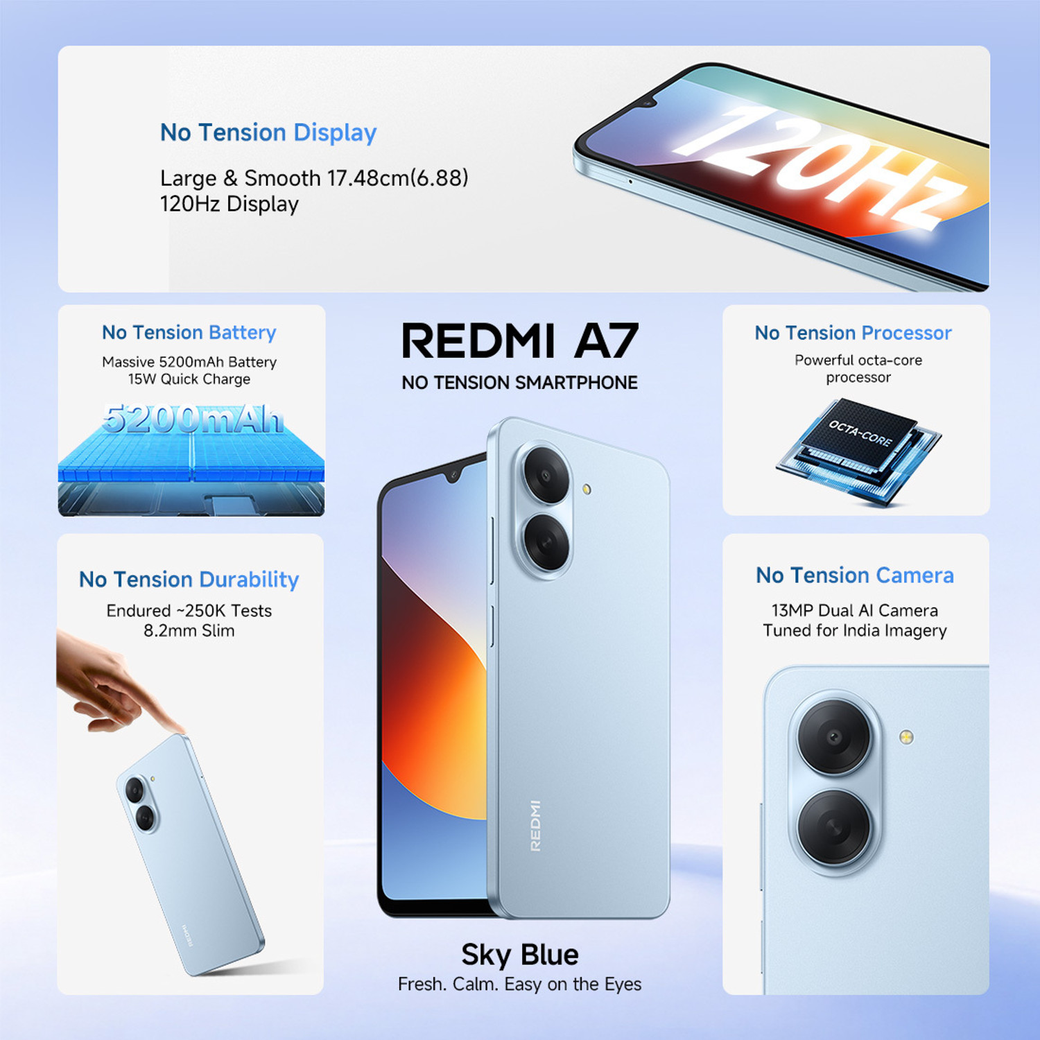 Image of REDMI A7 (Blue, 64 GB)