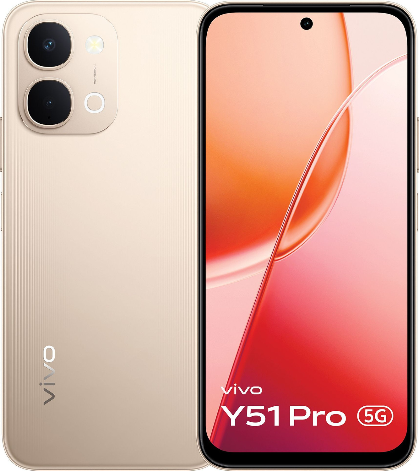 Image of vivo Y51 Pro 5G (Golden Mist, 128 GB)