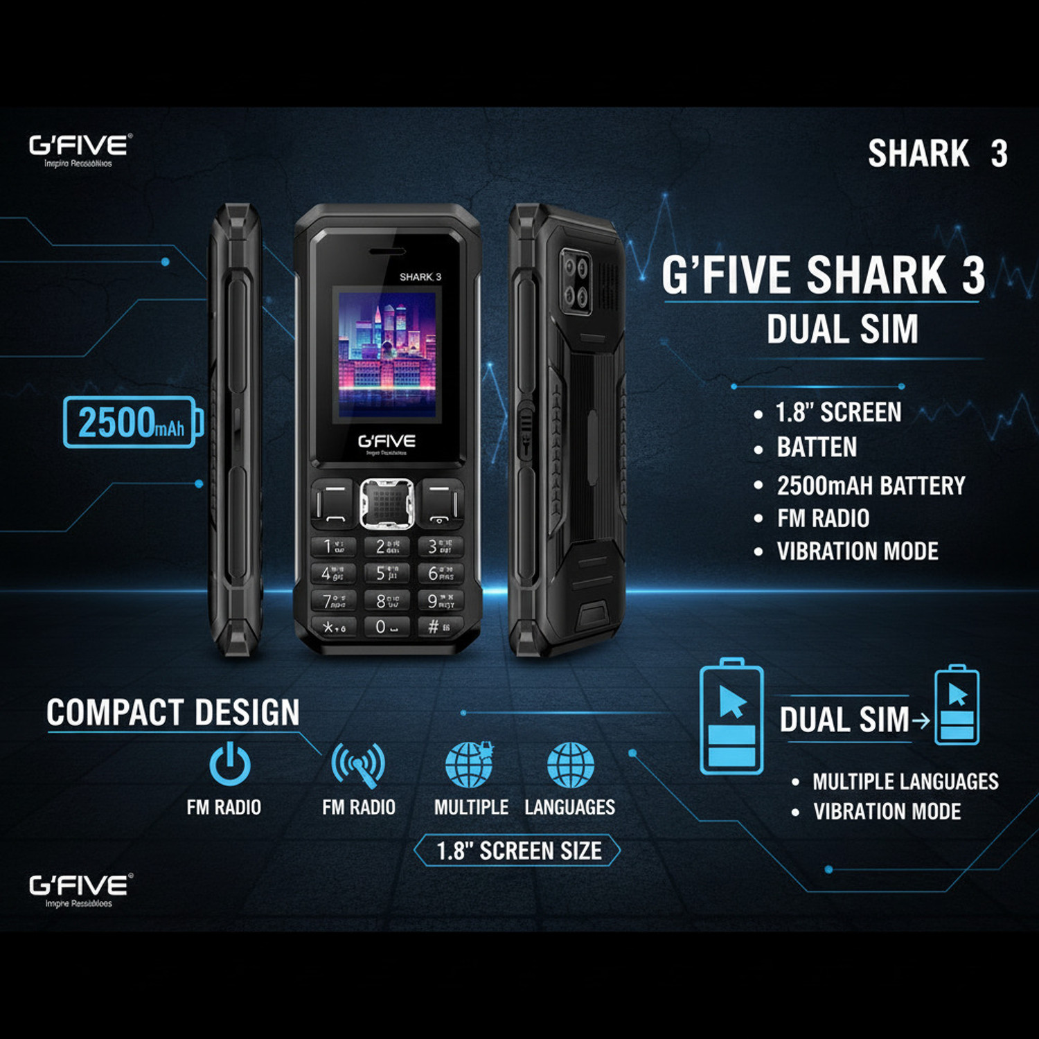 Image of G'Five SHARK 3