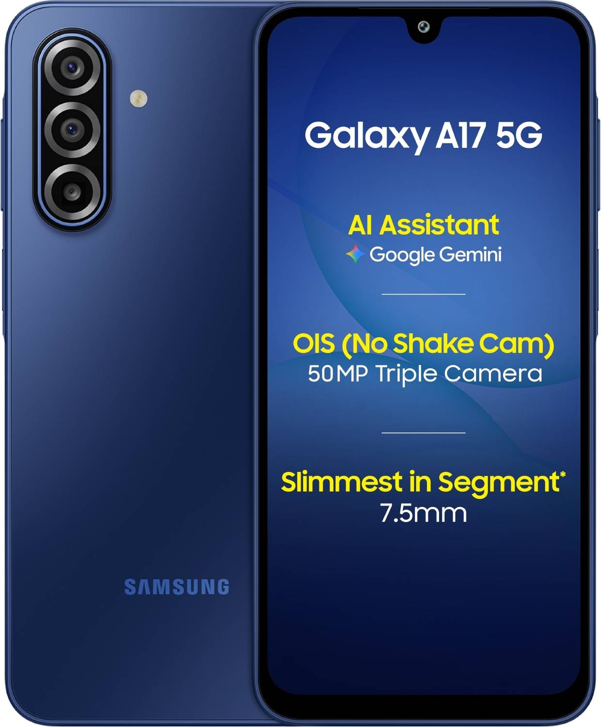 Samsung Galaxy A17 5G Charger in the Box (Blue, 128 GB) (8 GB RAM