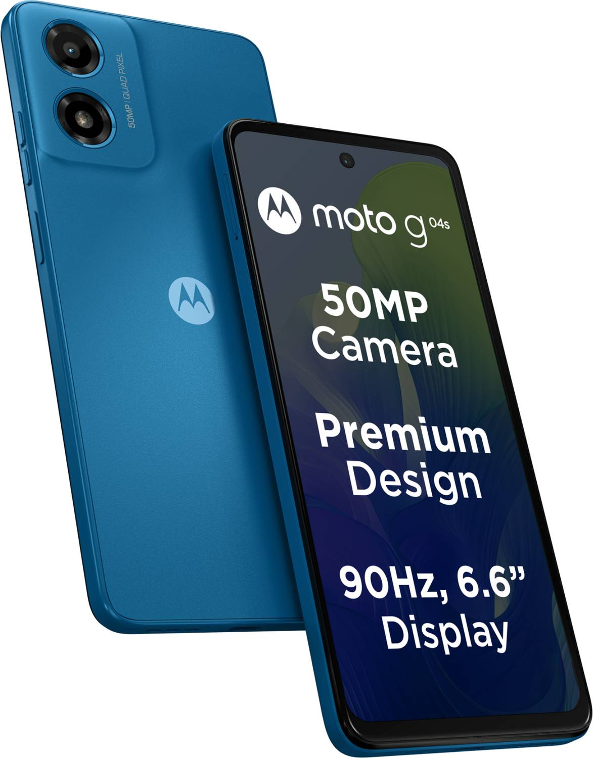 MOTOROLA g04s (Satin Blue, 64 GB) (4 GB RAM)